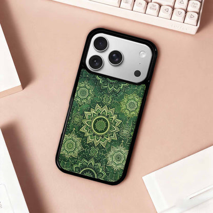 iPhone 17 Pro Case — Small Mandala Pattern Randomly Varying Floral, Custom Printed Phone Case