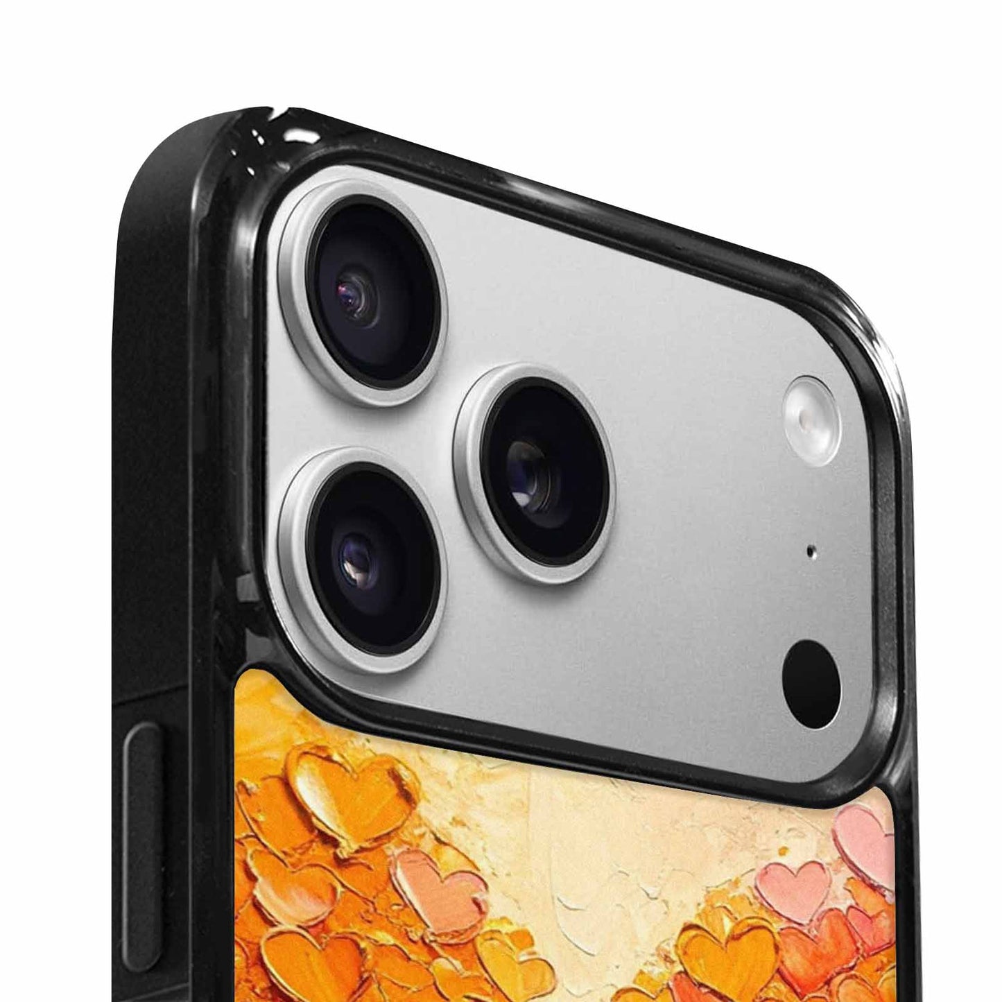 iPhone 17 Pro Max Case — Full Color Vibrant Heart Original Art, Custom Made Phone Cover