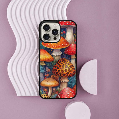 iPhone 16 Pro Max Case — Mushrooms Pattern Hundreds Of 5r0, Custom Printed Phone Case