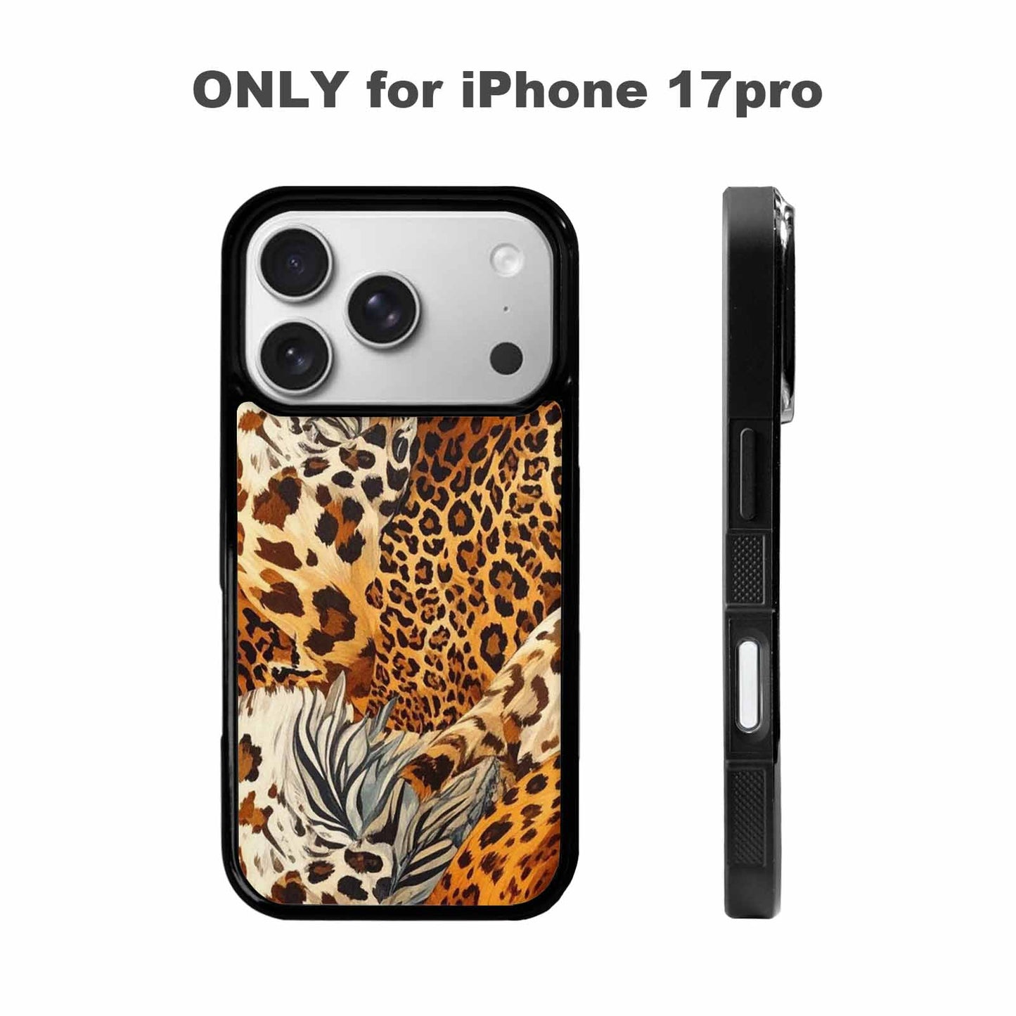 iPhone 17 Pro Case — Small Animal Print Pattern Randomly Animal, Customized Protective Case