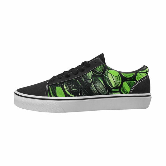 Green Ink Reptile Scale Custom Shoes 2 | Women's | Freaky Shoes®