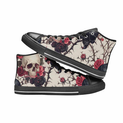 MEN'S Skulls - Roses High Top Canvas Y2K Shoes