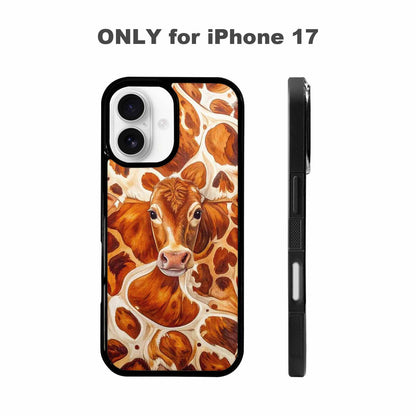iPhone 17 Case — Small Cow Animal Print Animal Print, Custom Designed Case Cover