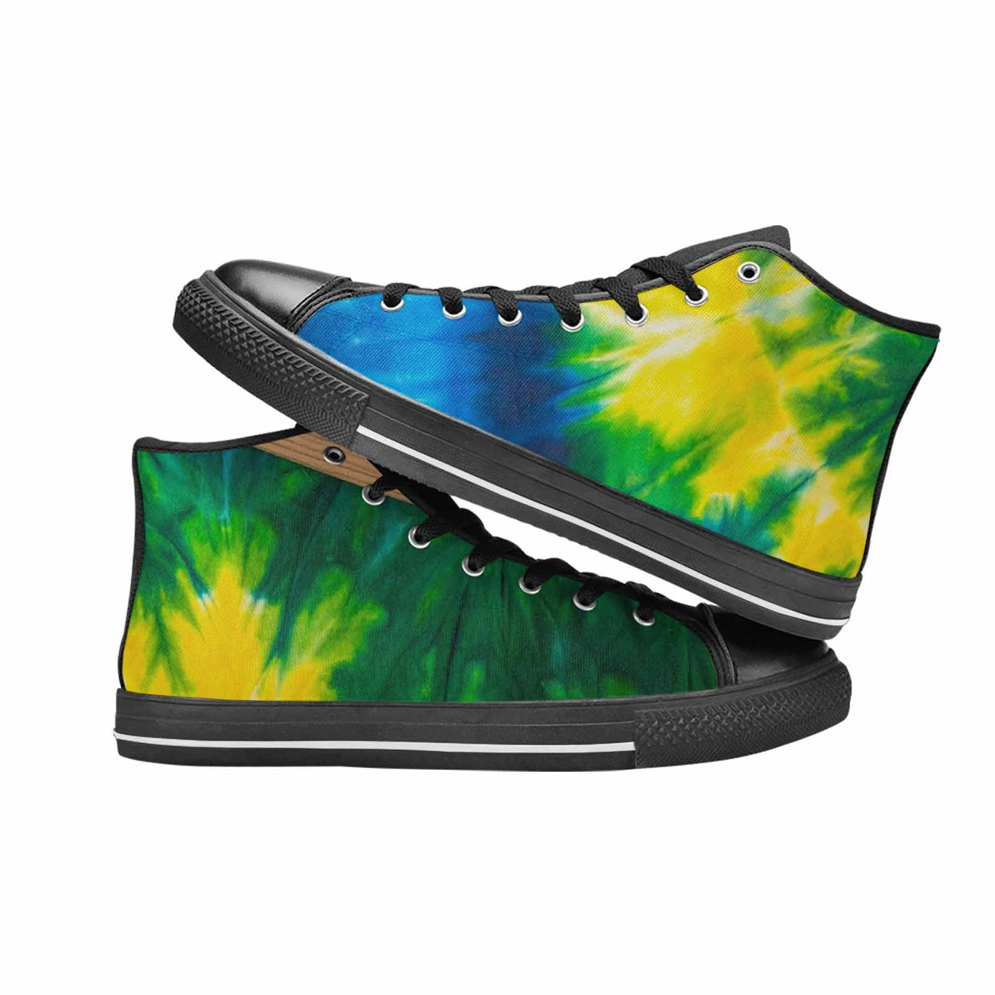 MEN'S Tie Dye Classic High Top Canvas Vibrant Chaos Shoes