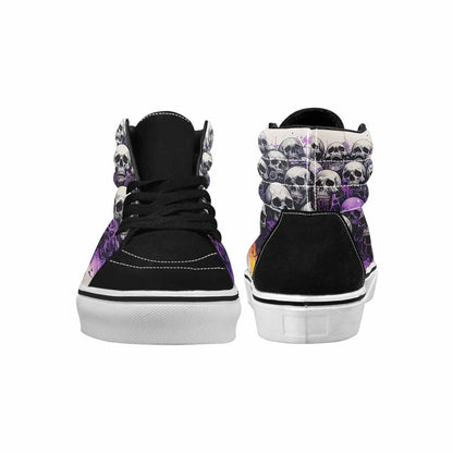MEN'S Rainbow From Skull S High Top Canvas Neon Fantasy Shoes