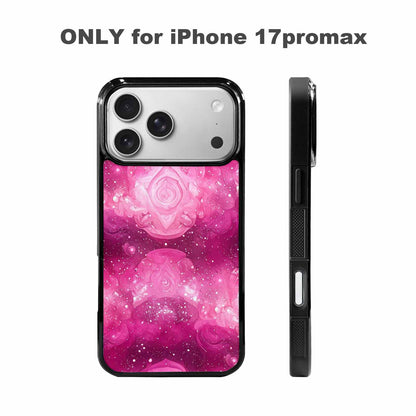 iPhone 17 Pro Max Case — Galaxy Art Pink Aurora Galaxy Space, Custom Printed Phone Case