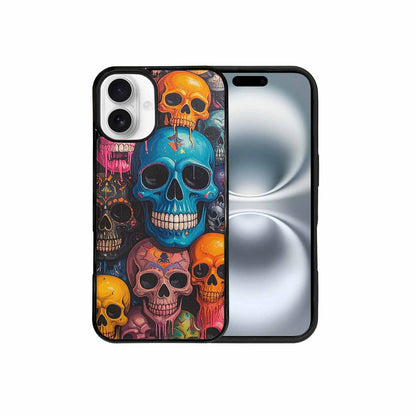 iPhone 16 Plus Case — Skulls General Skulls Pattern, Custom Printed Phone Case