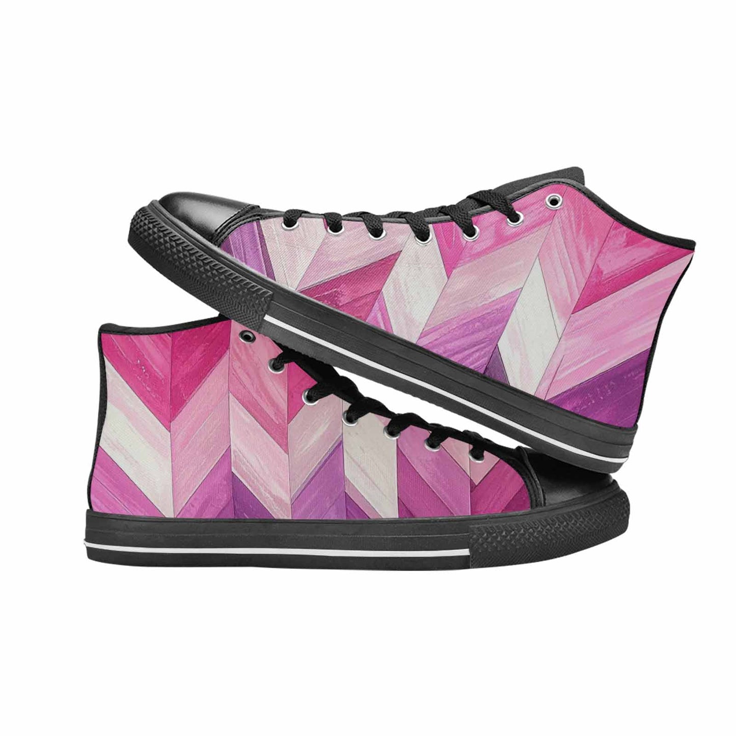 MEN'S Genderfluid Flag Color High Top Canvas Aesthetic Sneakers