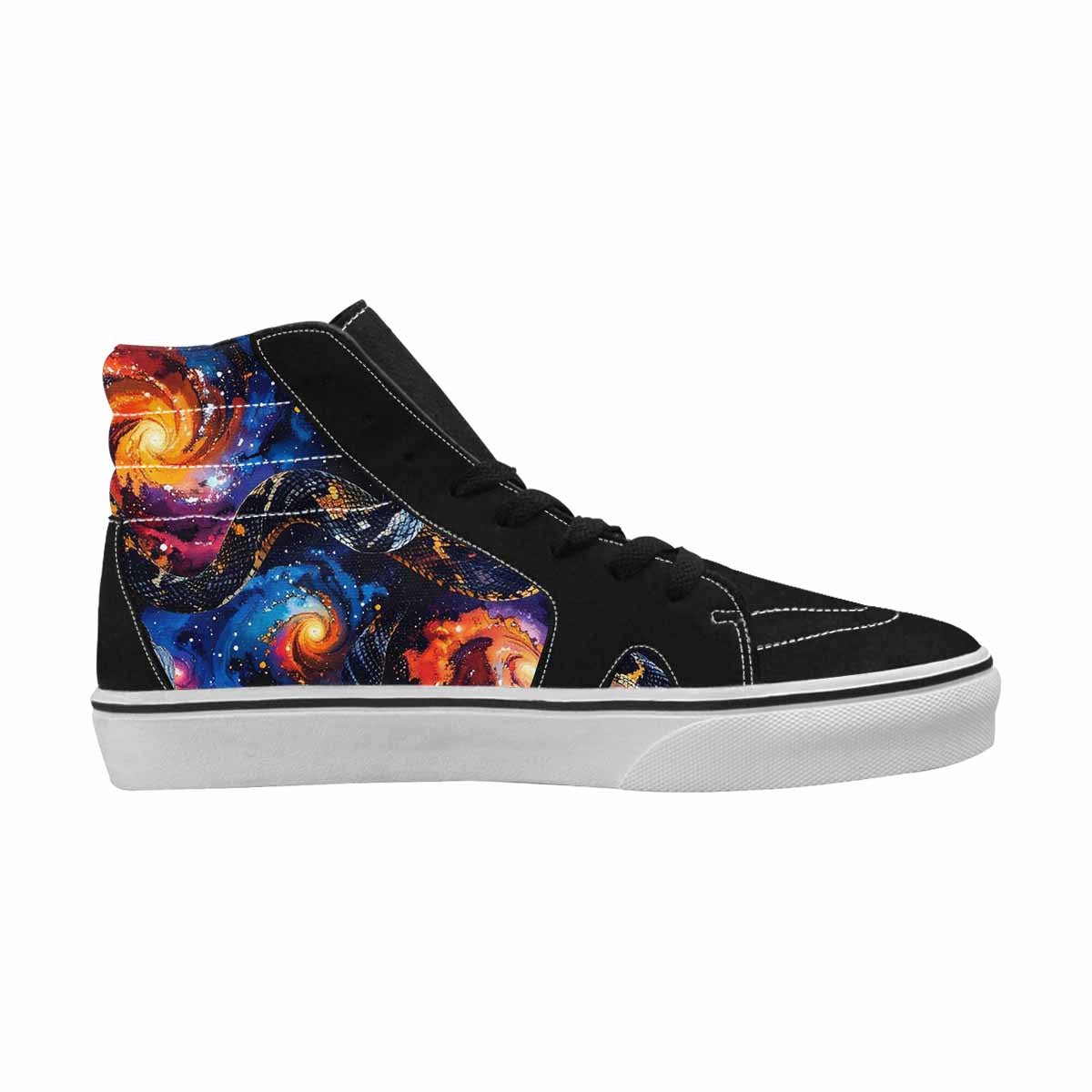 WOMEN'S Galaxy Snake Print High Top Canvas Y2K Shoes
