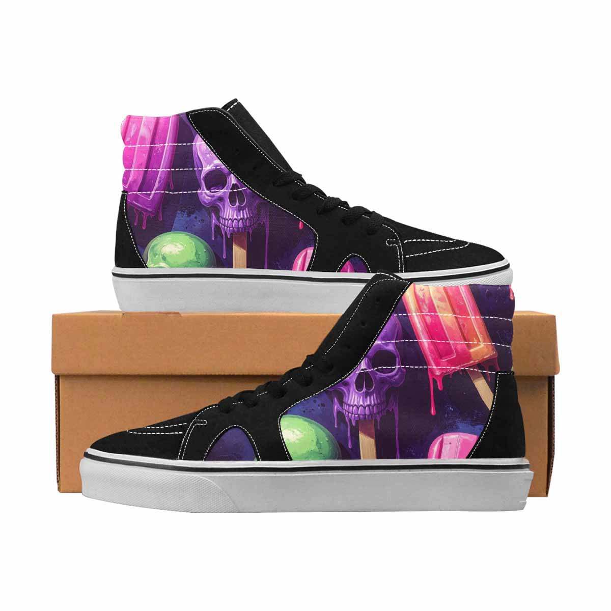 MEN'S Greyscale Candy Skull Colored A Ferion