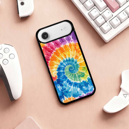 iPhone 17 Air Case — Small Tie Dye Swirl Pattern Tie, Custom Made Phone Cover