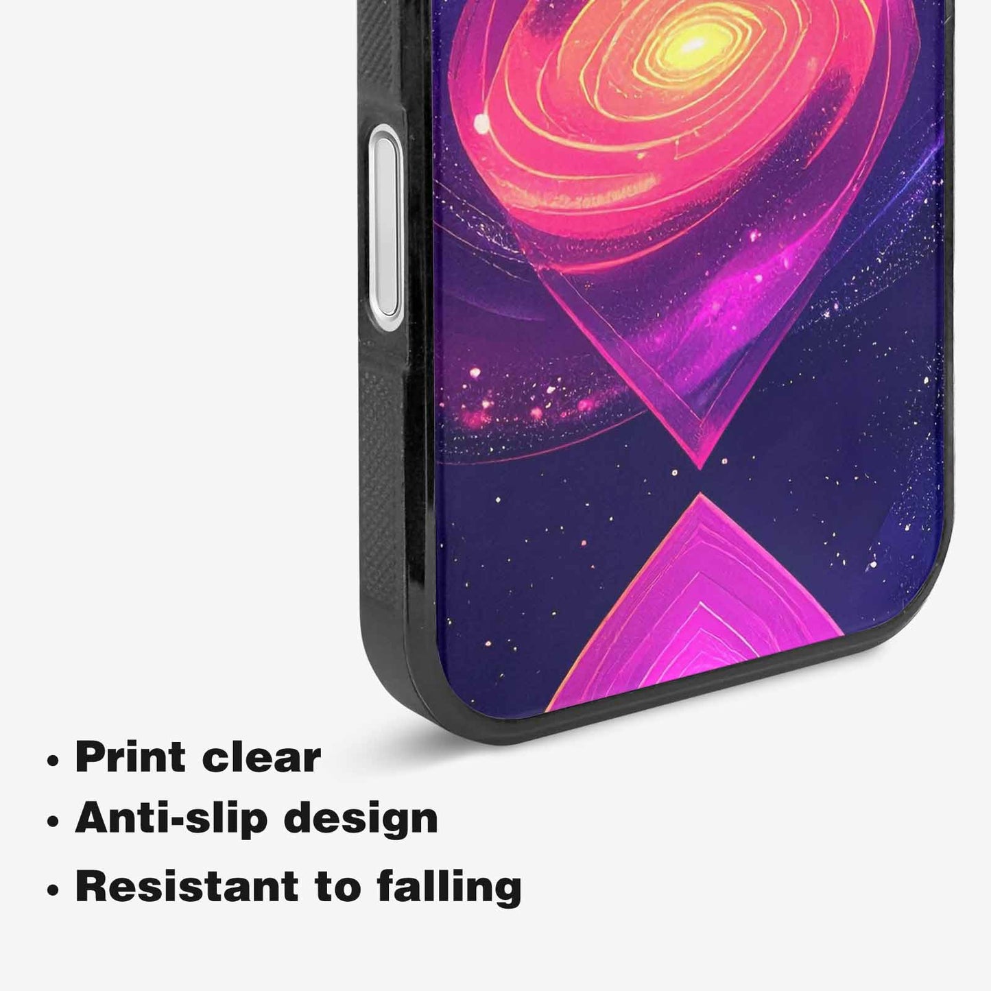 iPhone 16 Plus Case — Rose Galaxy Art Seamless Pattern Vibrant, Personalized Phone Case