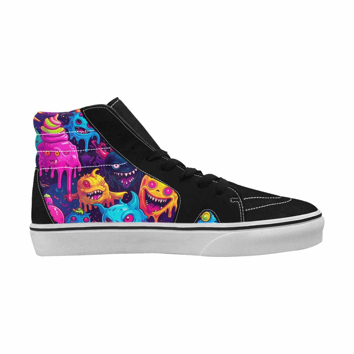 MEN'S Ice Cream Monsters  High Top Canvas Dreamlike Custom Shoes