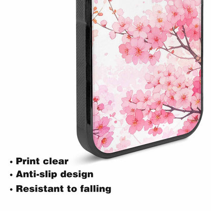 iPhone 15 Plus Case — Cherry Blossom Branch Cherry Blo Bir, Customized Protective Case