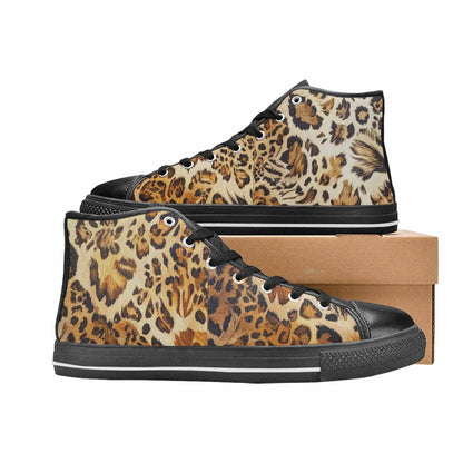 MEN'S Animal Print High Top Canvas Vivid Shoes