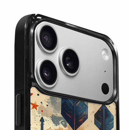 iPhone 17 Pro Max Case — Glowing Americana Arrow Original Art, Custom Designed Case Cover