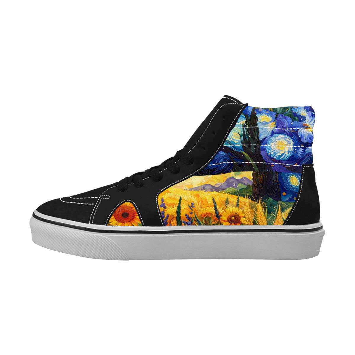 WOMEN'S Blend All Versions High Top Canvas Neon Fantasy Custom Sneakers