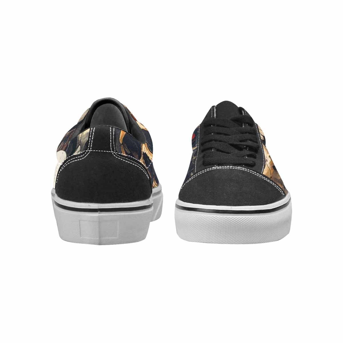 WOMEN'S Skulls Lace-Up Canvas Neon Fantasy Custom Shoes