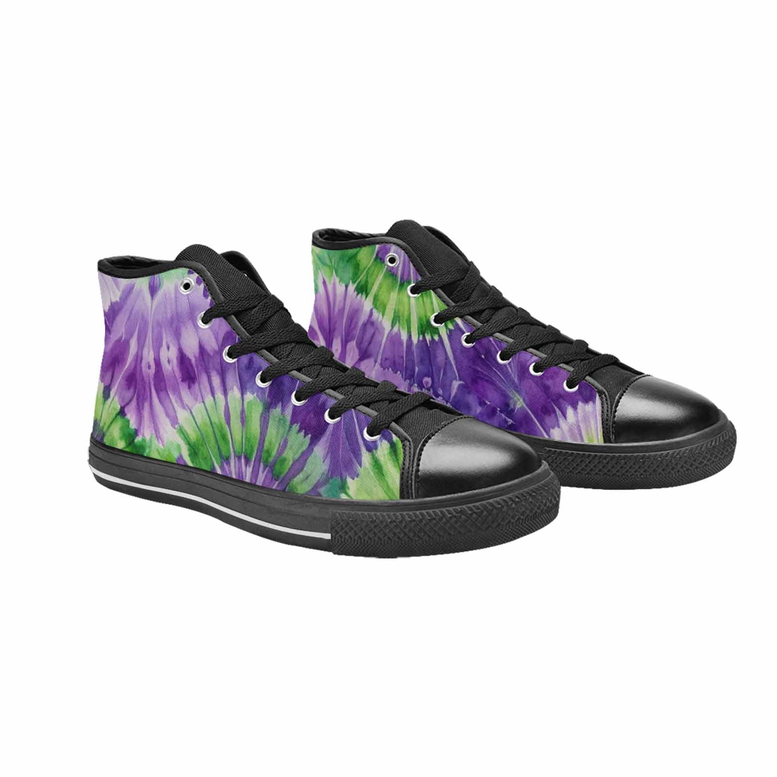 MEN'S Tie Dye - High Top Canvas Vivid Custom Shoes