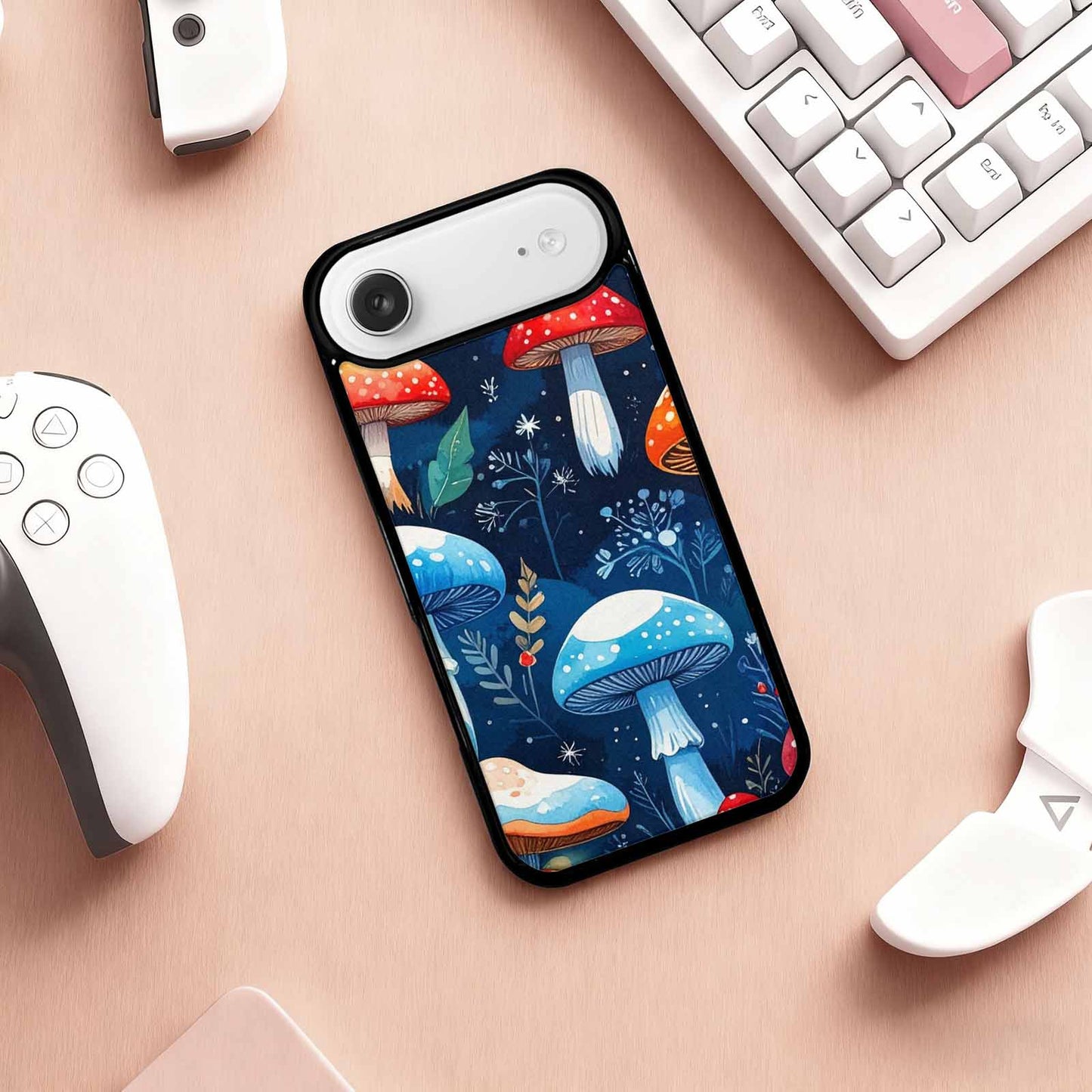 iPhone 17 Air Case — Vivid Winter Mushroom Seamless Cartoon Cute, Customized Protective Case