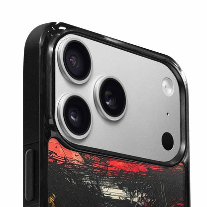 iPhone 17 Pro Max Case — Black &amp; Red Ink Galaxy Space, Custom Print Case Cover