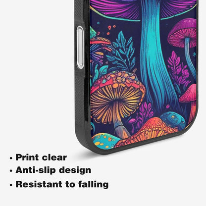 iPhone 16 Plus Case — Psychedelic Mushroom Custom Personalized Phone Cover, Custom Phone Case