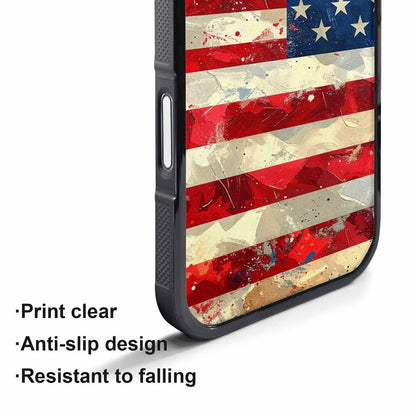 iPhone 17 Air Case — Small American Flag Stars And Galaxy, Custom Made Phone Cover