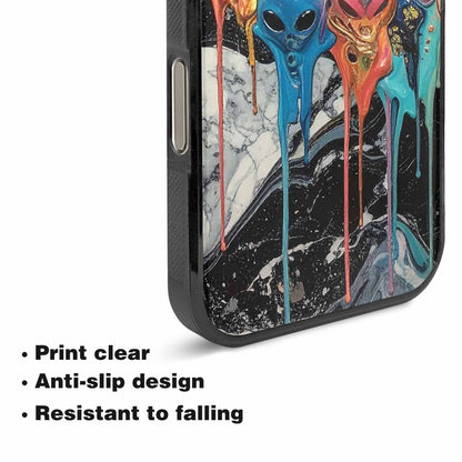 iPhone 16 Pro Max Case — Aliens Marblemelting Aliens Pa L2w Personalized, Custom Art Phone Cover
