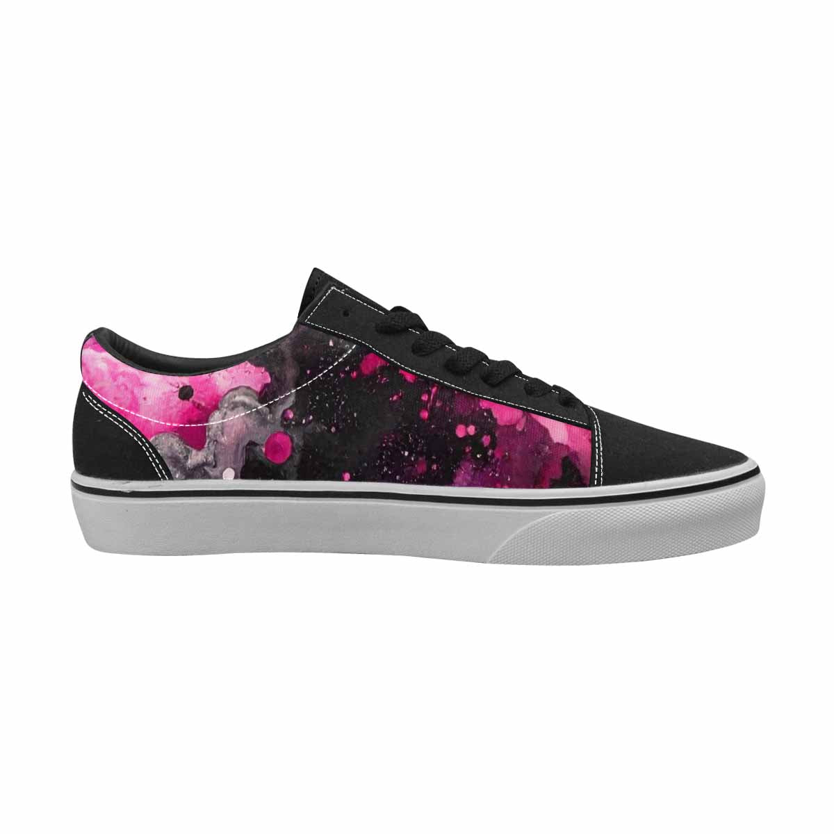WOMEN'S Galaxy Nebula Lace-Up Canvas Aesthetic Custom Shoes