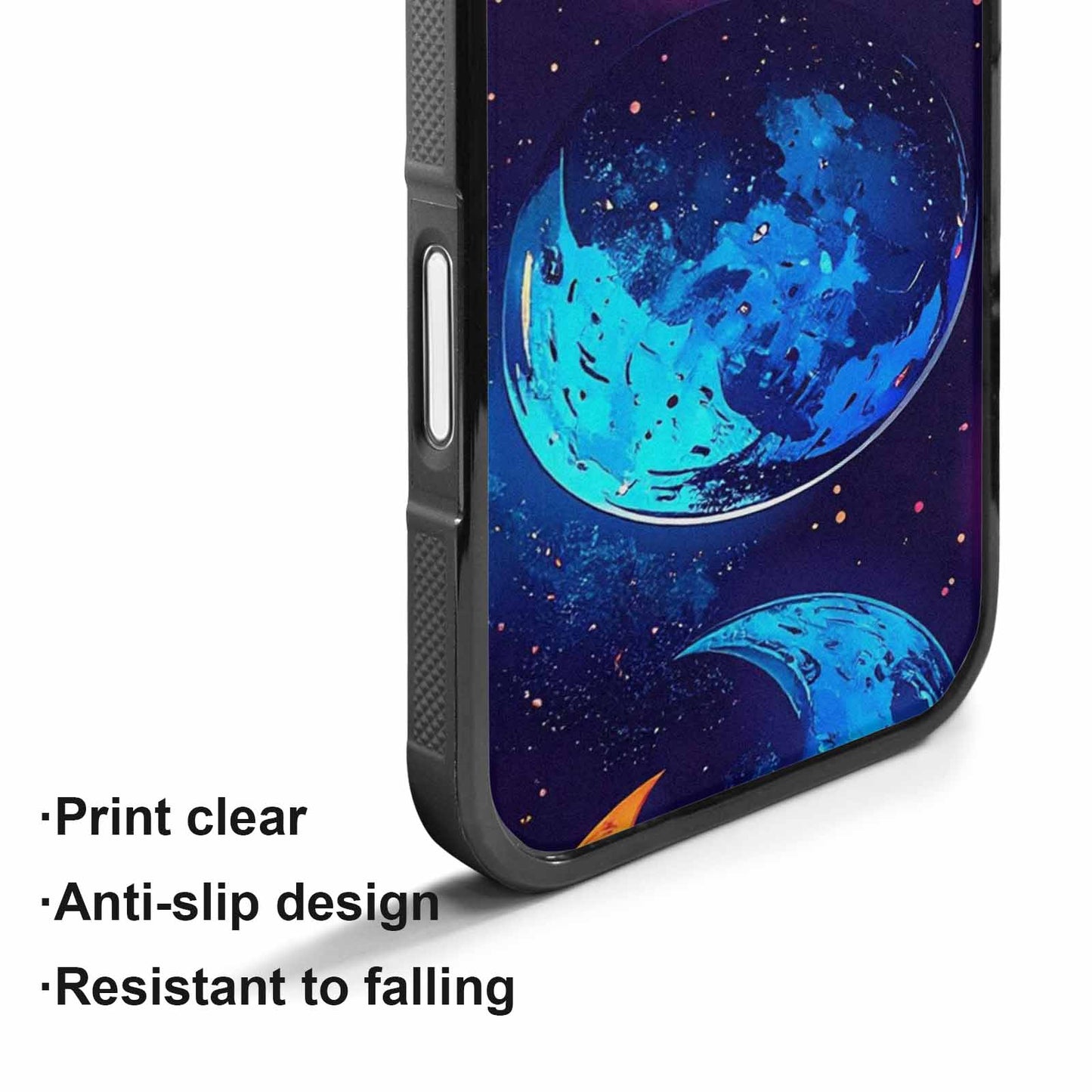 iPhone 17 Case — Neon Winter Moon Cartoon Cute, Unique Phone Case Design