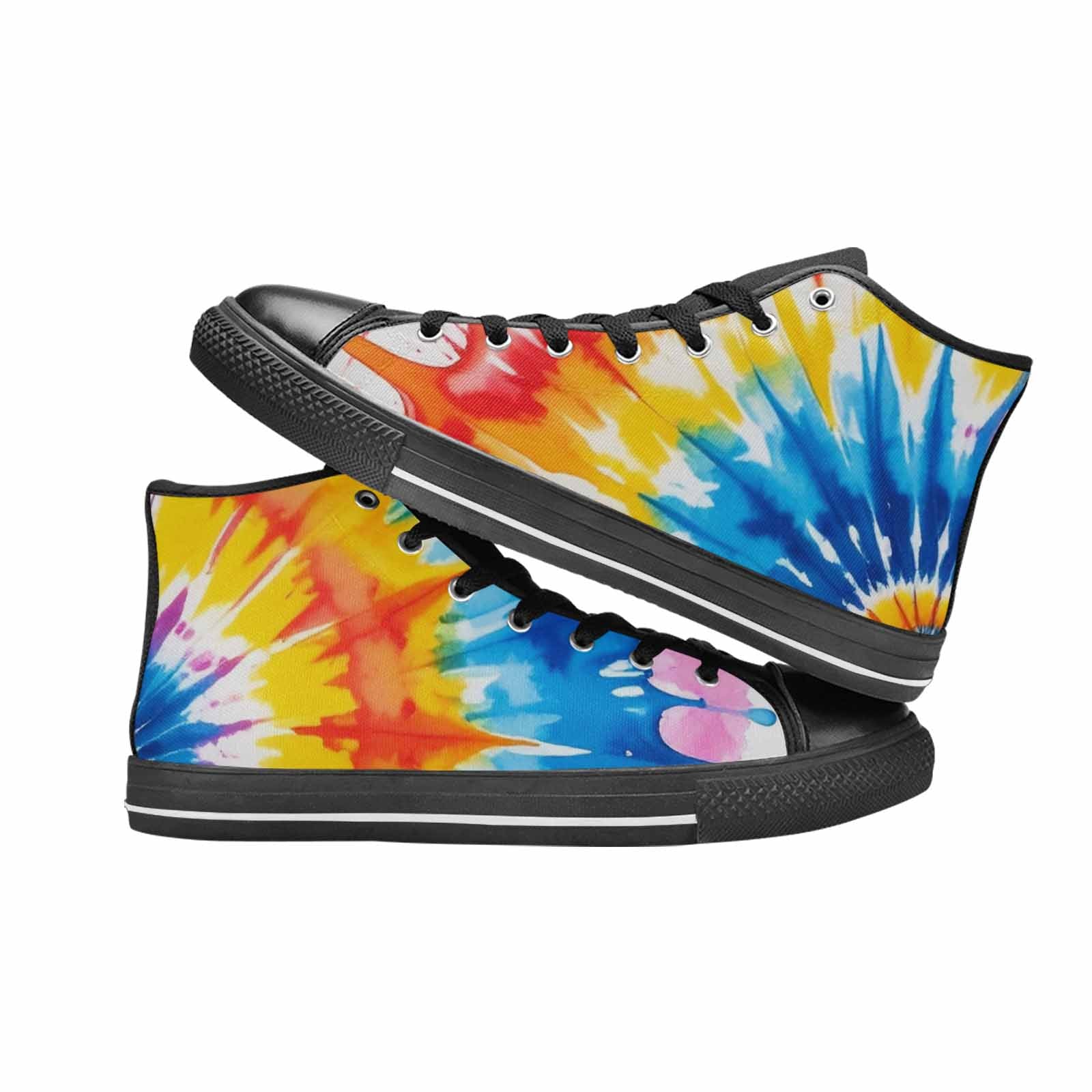 MEN'S Tie Dye Drip High Top Canvas Dreamcore Shoes