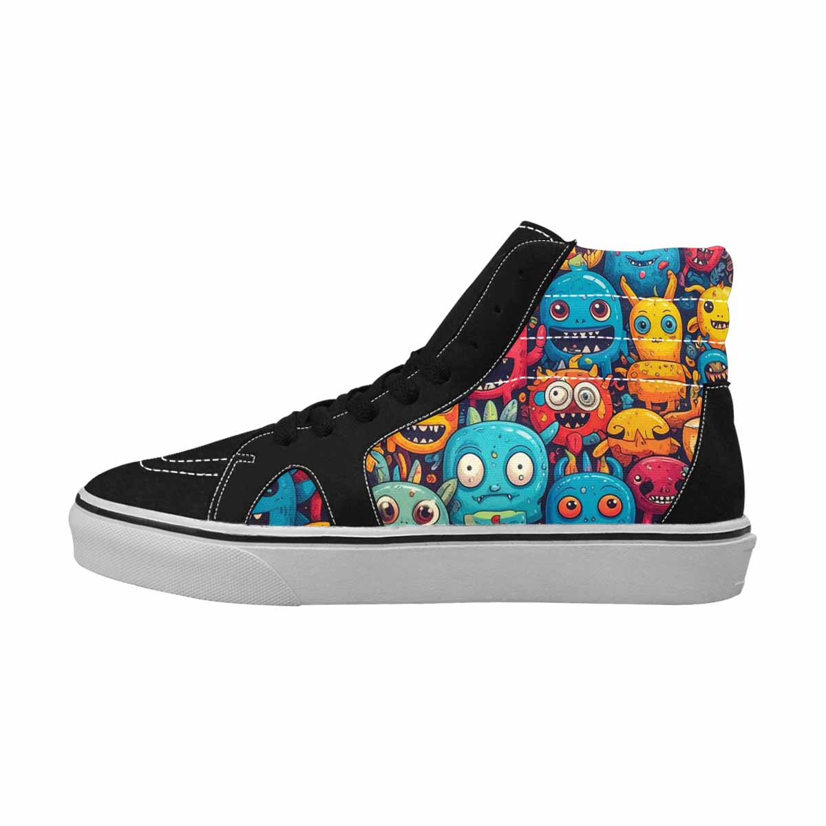 MEN'S Cartoon Monster Character High Top Canvas Aesthetic Custom Sneakers