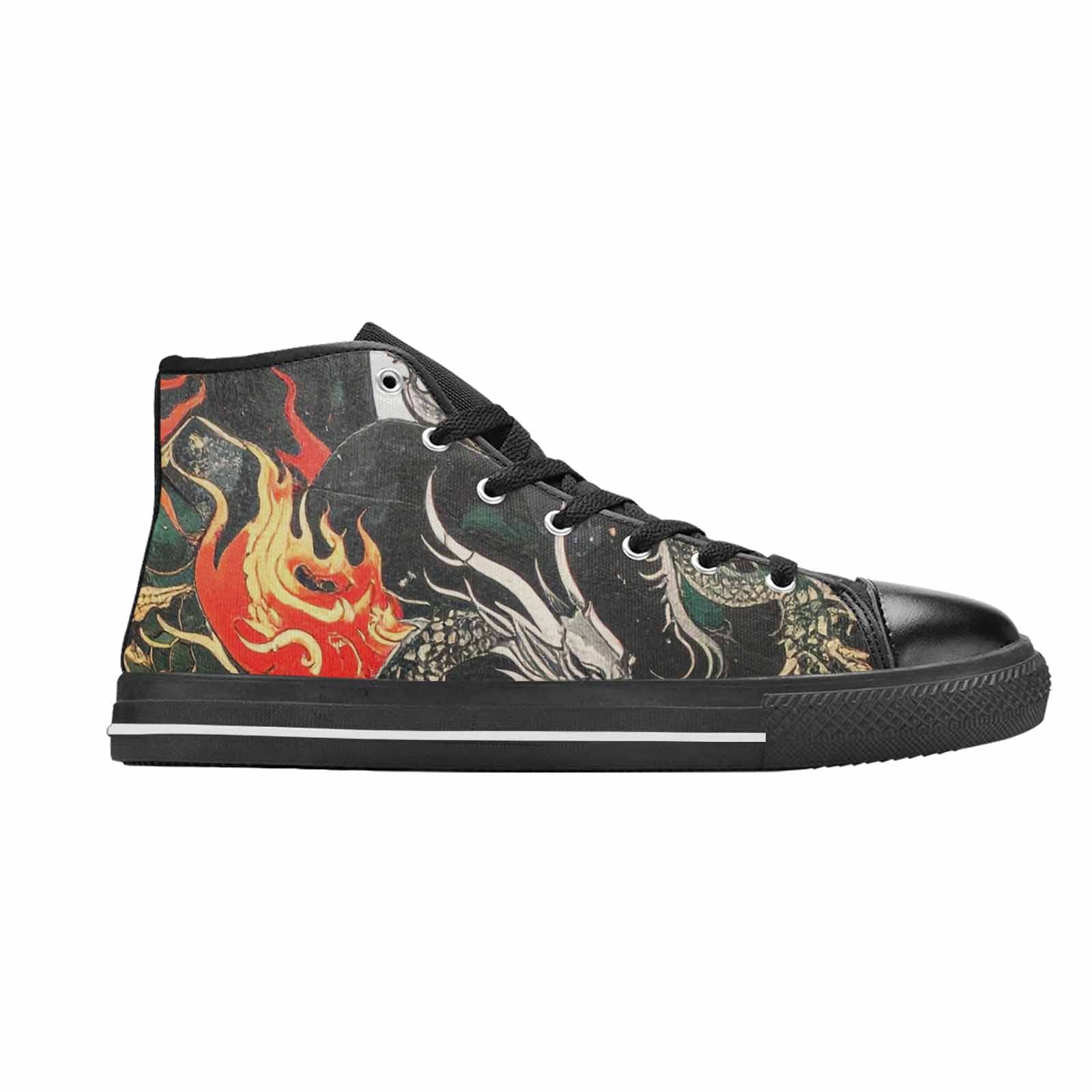 MEN'S Dragon Scale Fantasy High Top Canvas Vivid Sneakers