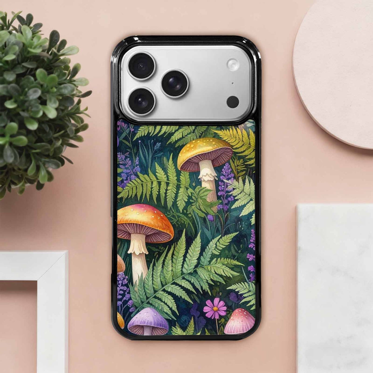 iPhone 17 Pro Max Case — Mushrooms Botanicalmushrooms P Gi2 Floral, Unique Phone Case Design