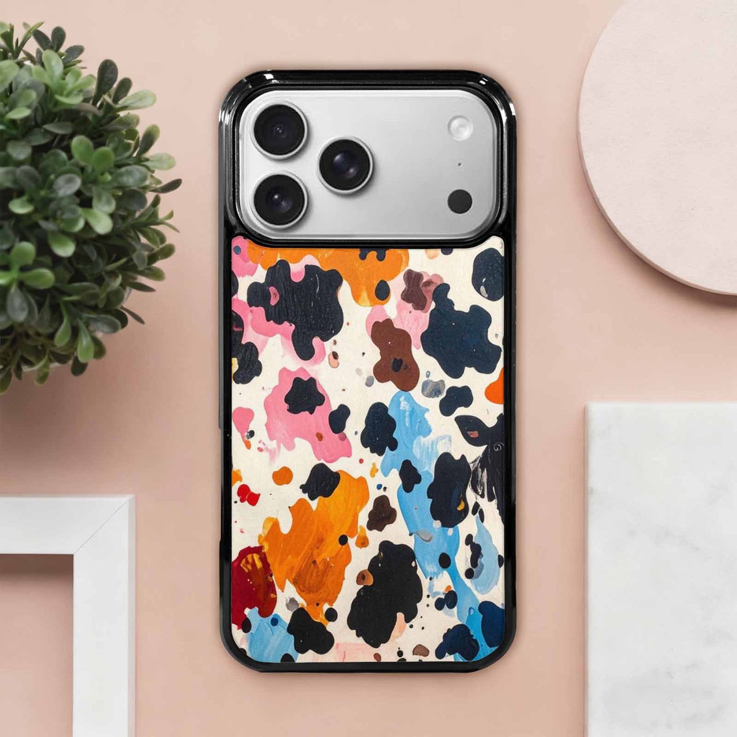 iPhone 17 Pro Max Case — Small Cow Animal Print Animal Print, Custom Printed Phone Case