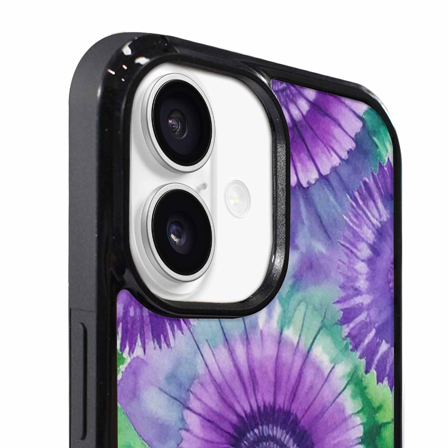 iPhone 17 Case — Tie Dye Purple Green Tie Dye, Unique Phone Case Design