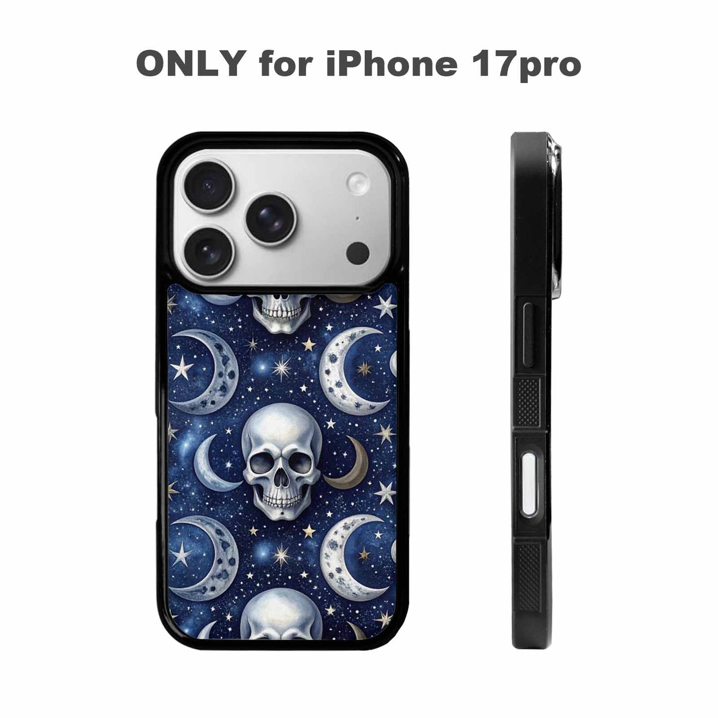 iPhone 17 Pro Case — Skull Dark Art Gothic Print Gothic, Custom Print Case Cover