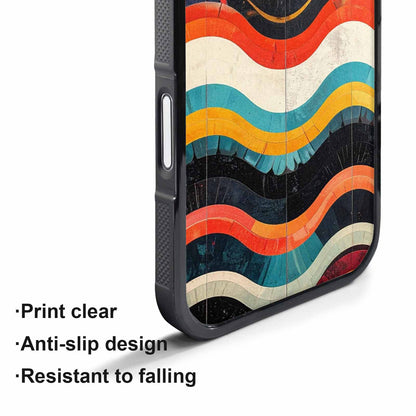 iPhone 17 Air Case — Retro Wave Scallop Stripe Small Retro, Custom Made Phone Cover