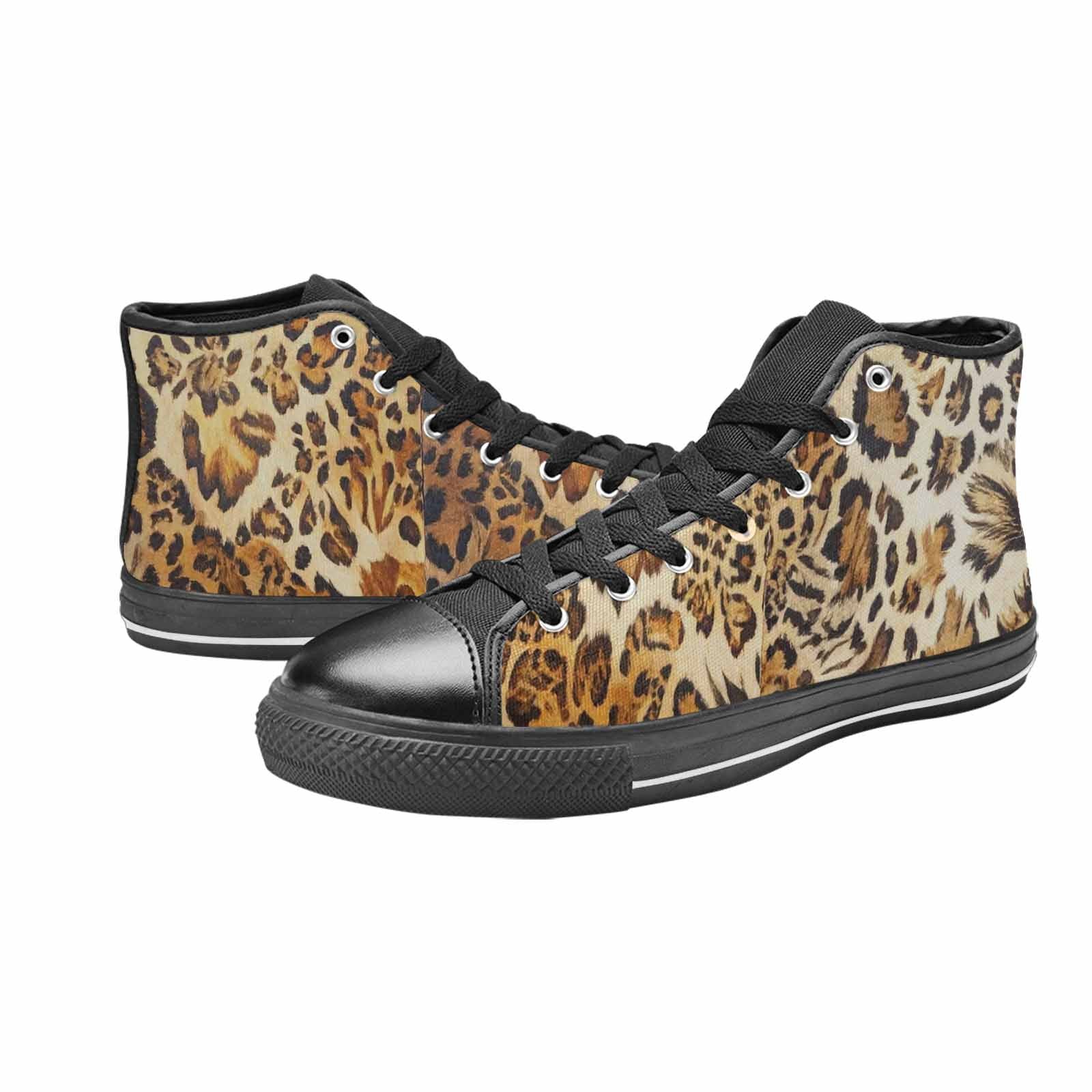 MEN'S Animal Print High Top Canvas Vivid Shoes