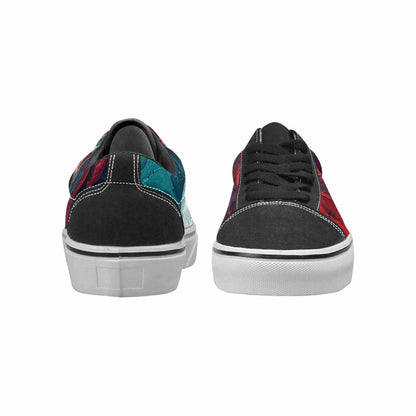 MEN'S Marble Skull Canvas Lace-Up Grunge Sneakers