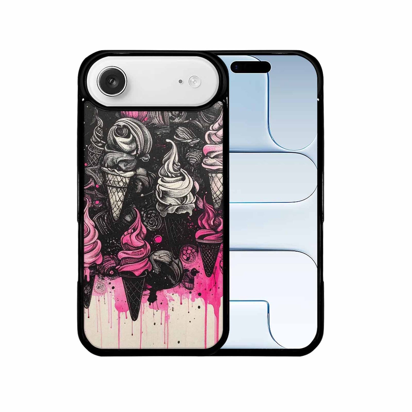 iPhone 17 Air Case — Black Pink Ink Ice Cream Original, Custom Printed Phone Case