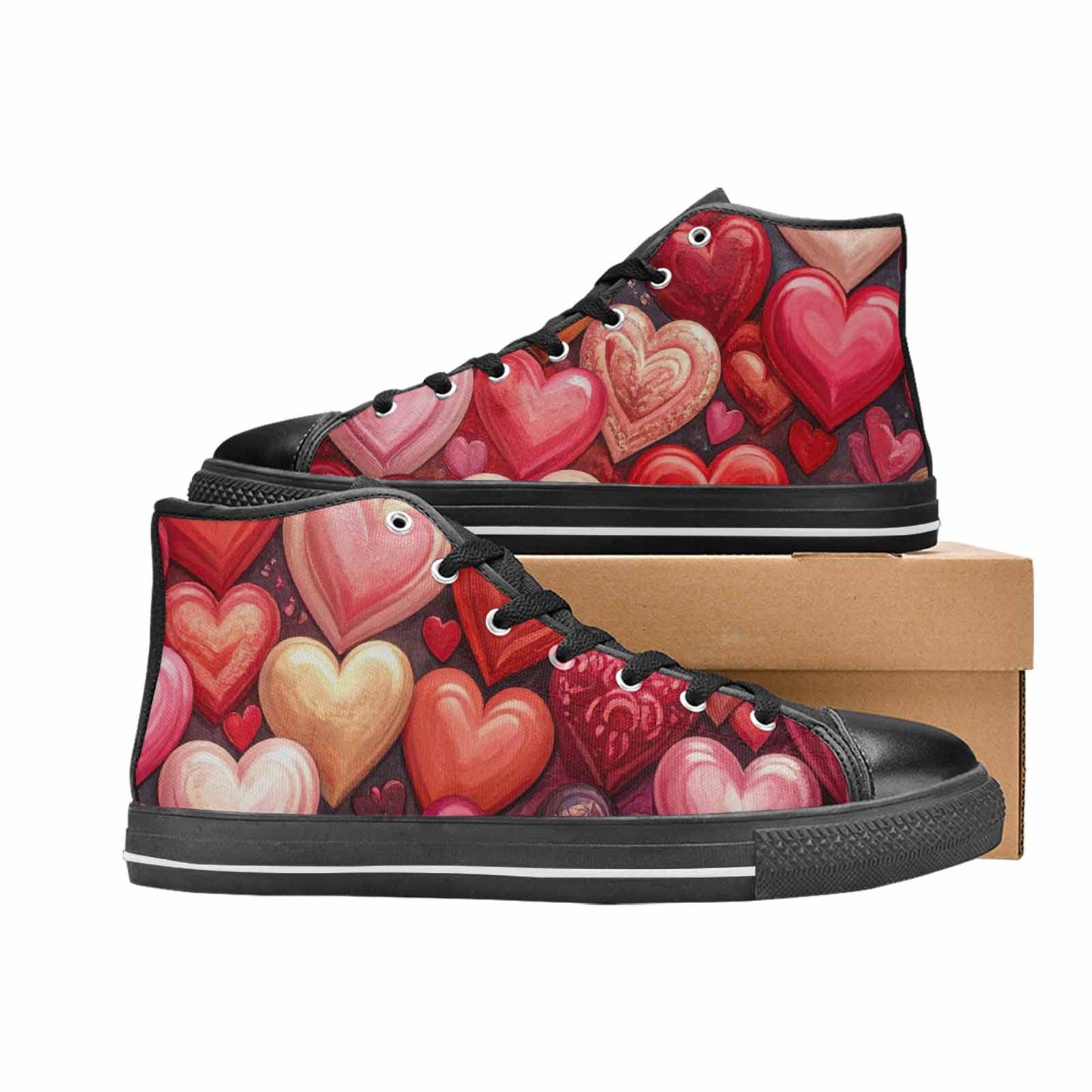 WOMEN'S No Words Or High Top Canvas Surreal Sneakers