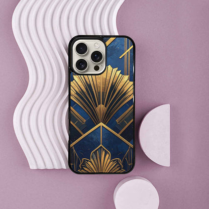 iPhone 16 Pro Max Case — Art Deco Illustration Pattern, Custom Designed Case Cover