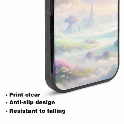 iPhone 15 Plus Case — Surrealist Dreamscape Illustration Pattern, Custom Print Case Cover