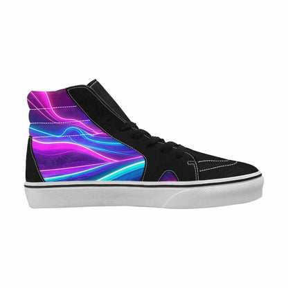 MEN'S 80S Neon Cartoon High Top Canvas Grunge Custom Shoes