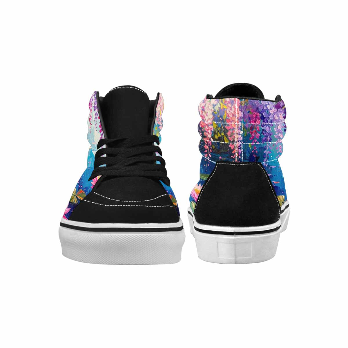 MEN'S Full Color Vibrant Monet High Top Canvas Vibrant Chaos Sneakers