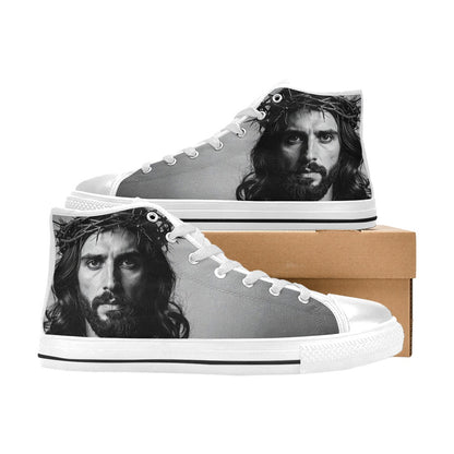 WOMEN'S Jesus37 High Top Canvas Dark Academia Custom Sneakers