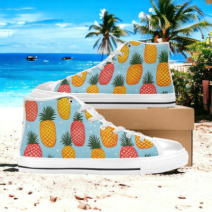 Peacock Blue Gold Vivid MEN Bold Art - Freaky Shoes | Custom Art Sneakers