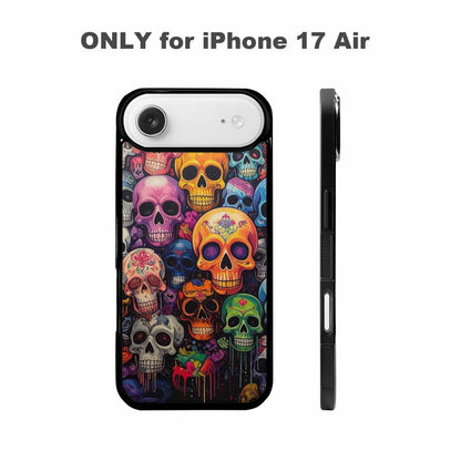 iPhone 17 Air Case — Skulls General Skulls Pattern Hundreds Gothic, Custom Printed Phone Case