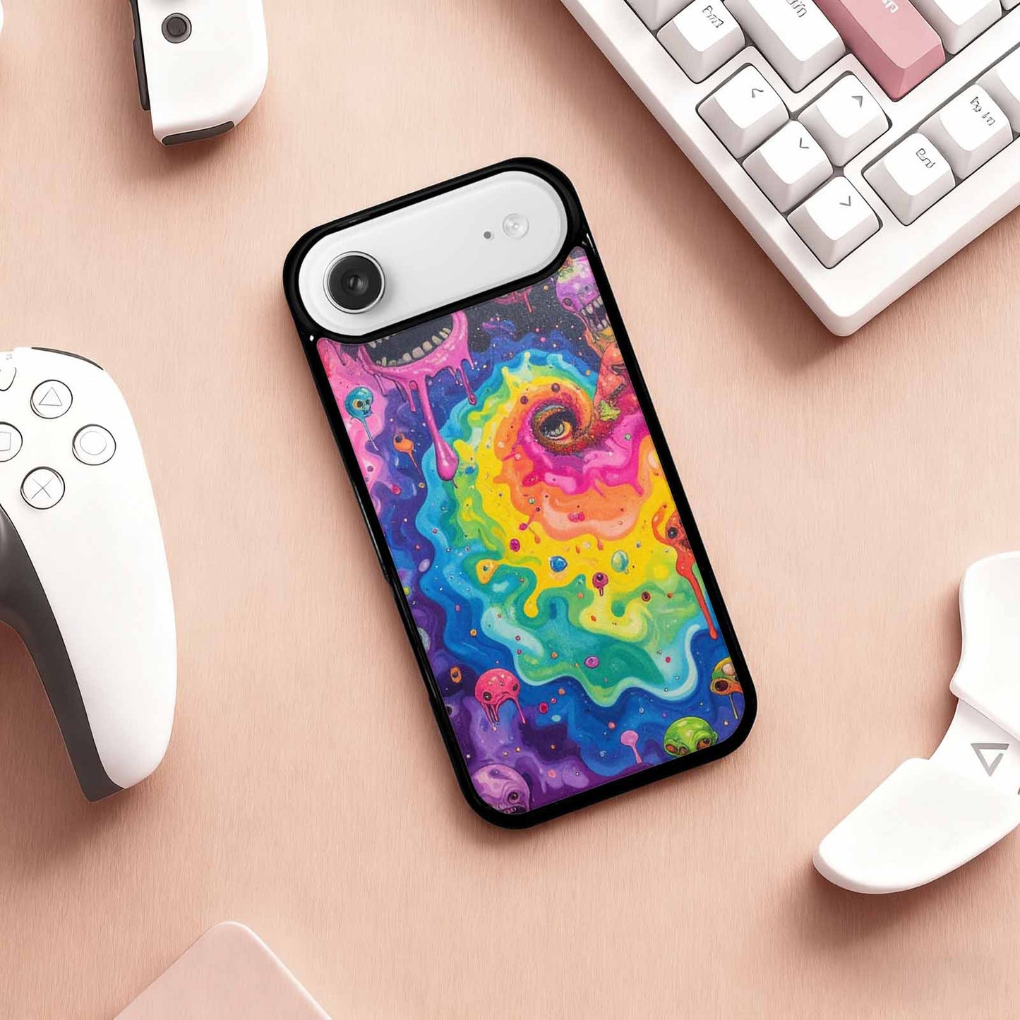 iPhone 17 Air Case — Aliens Tie Dyemelting Aliens P Tie, Customized Protective Case